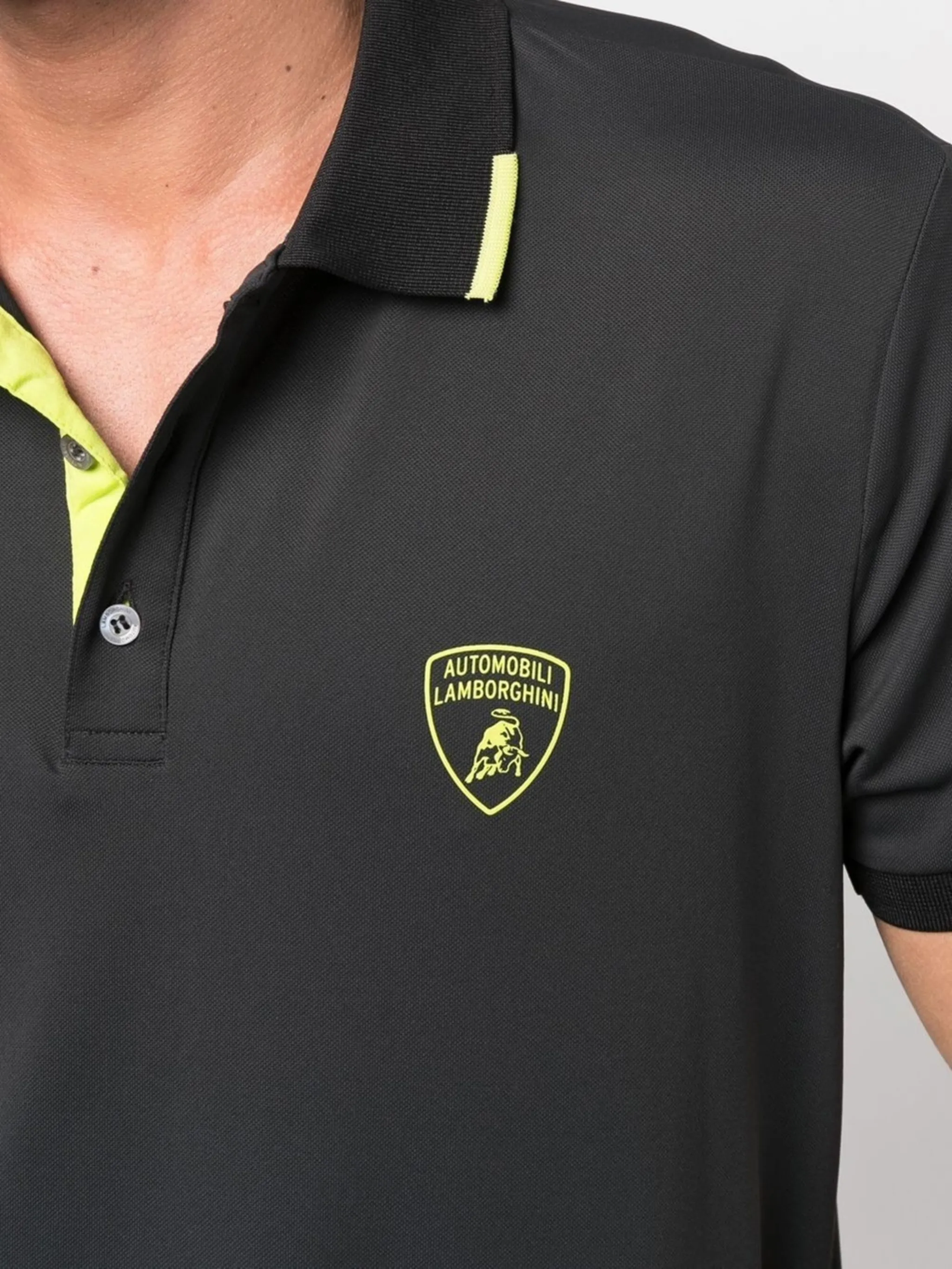 Automobili Lamborghini logo print polo shirt Eraldo DE