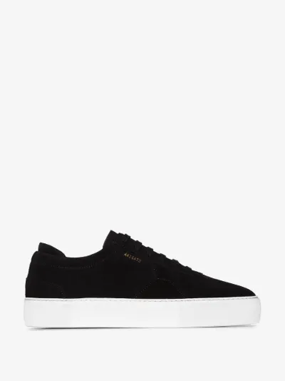 axel arigato platform sneaker black suede