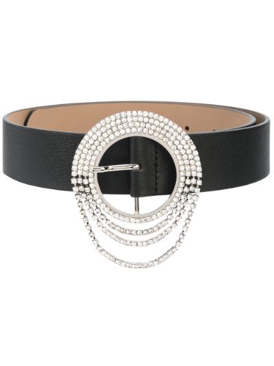 Crystal-embellished adjustable belt, Belts, Women's