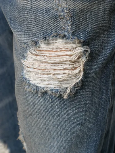 mid rise distressed jeans