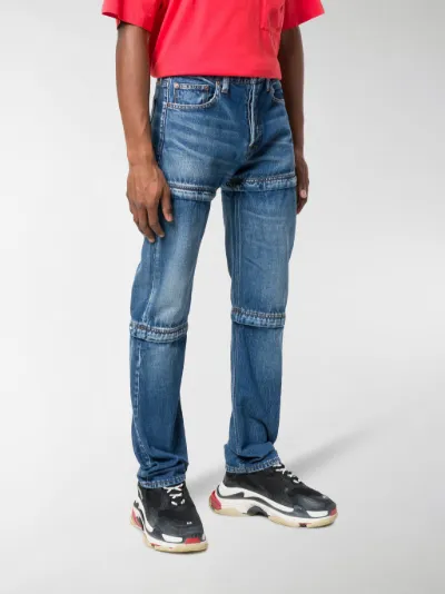 balenciaga zipped jeans