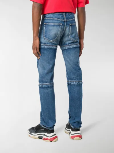 balenciaga zipped jeans