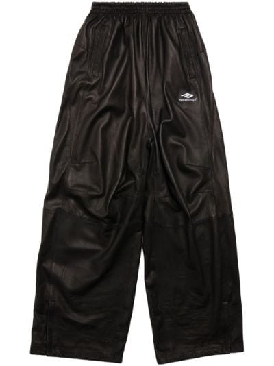 3B Sports Icon leather track trousers | Balenciaga | Eraldo.com FR