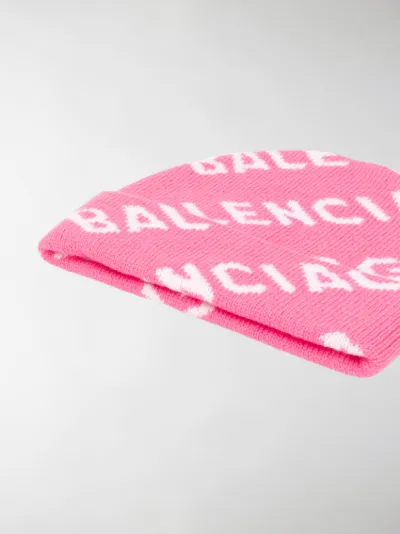 balenciaga logo beanie