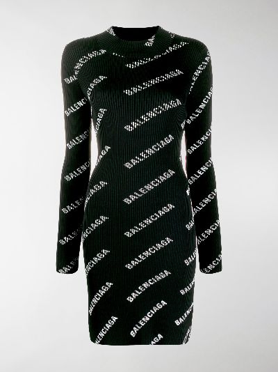 balenciaga print dress