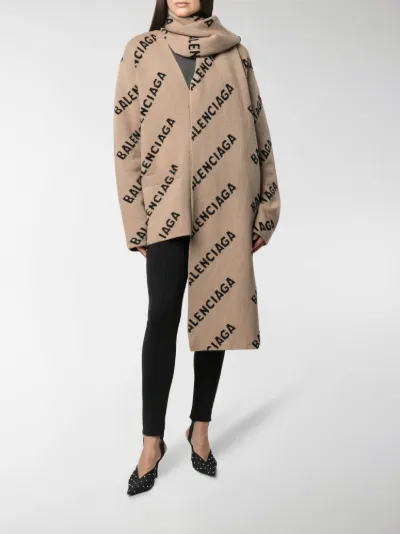 balenciaga intarsia scarf