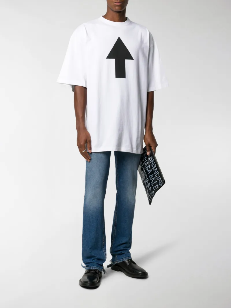 Balenciaga arrow print T-shirt white 