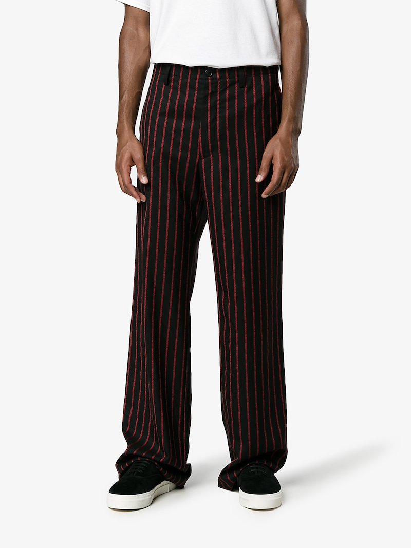 Balenciaga Baggy Bummster Pinstripe Pants | Browns