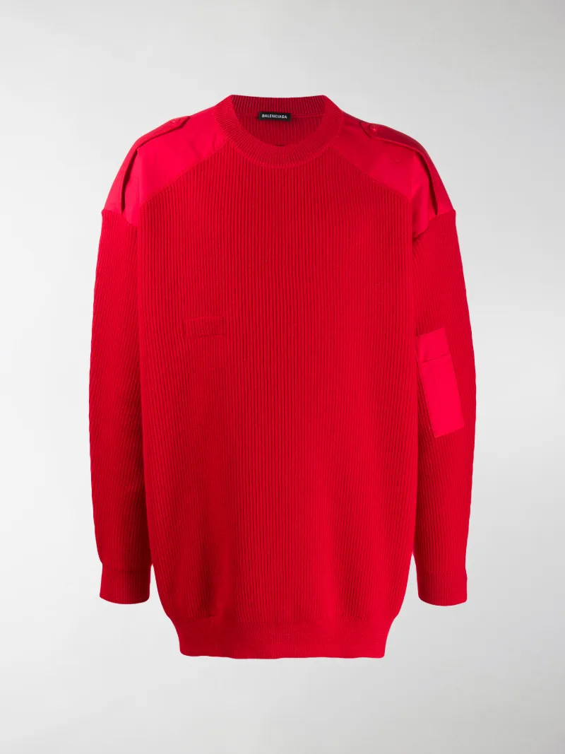 balenciaga jumper red