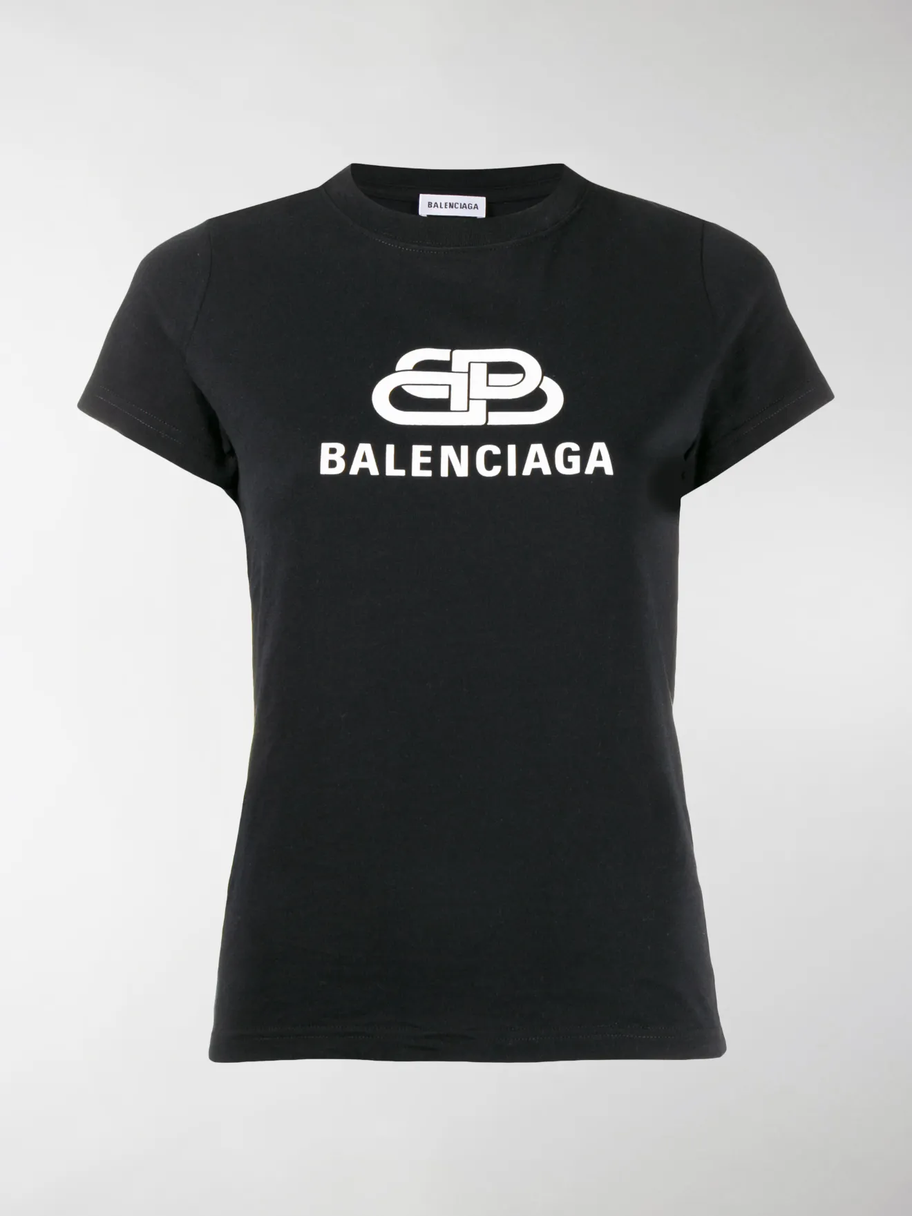 Balenciaga BB logo print T-shirt black 
