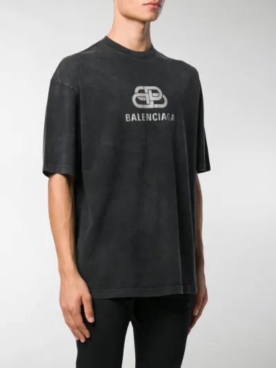 Balenciaga BB logo print t-shirt black 
