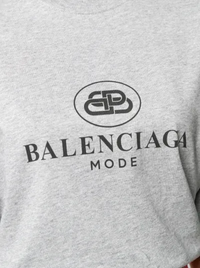 Balenciaga BB logo T-shirt grey | MODES
