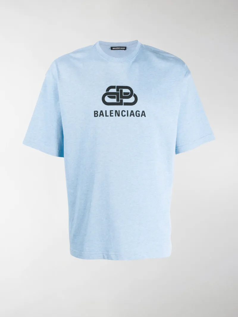 balenciaga t shirt light blue