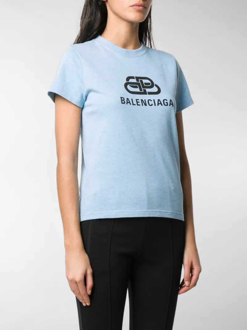 Balenciaga BB logo T-shirt blue | MODES