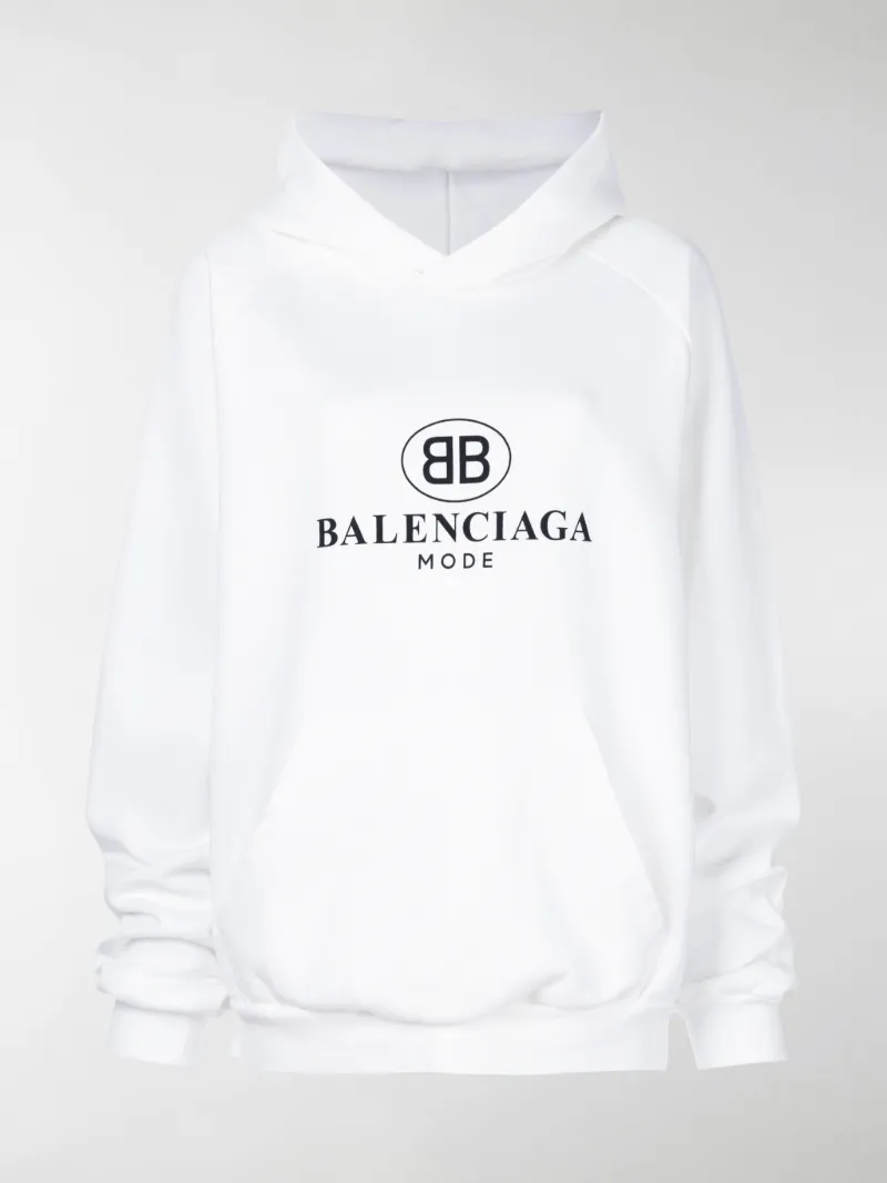 balenciaga black mode logo hoodie