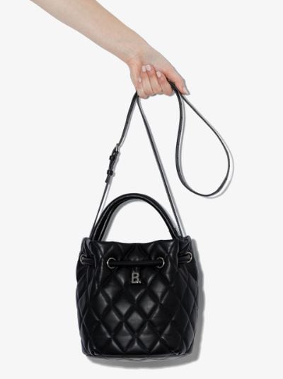 small black bucket bag