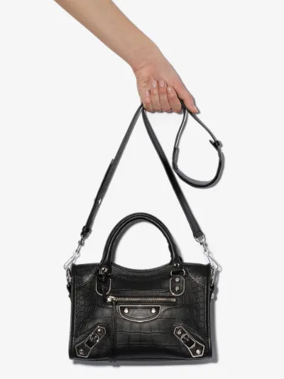 balenciaga leather shoulder bag