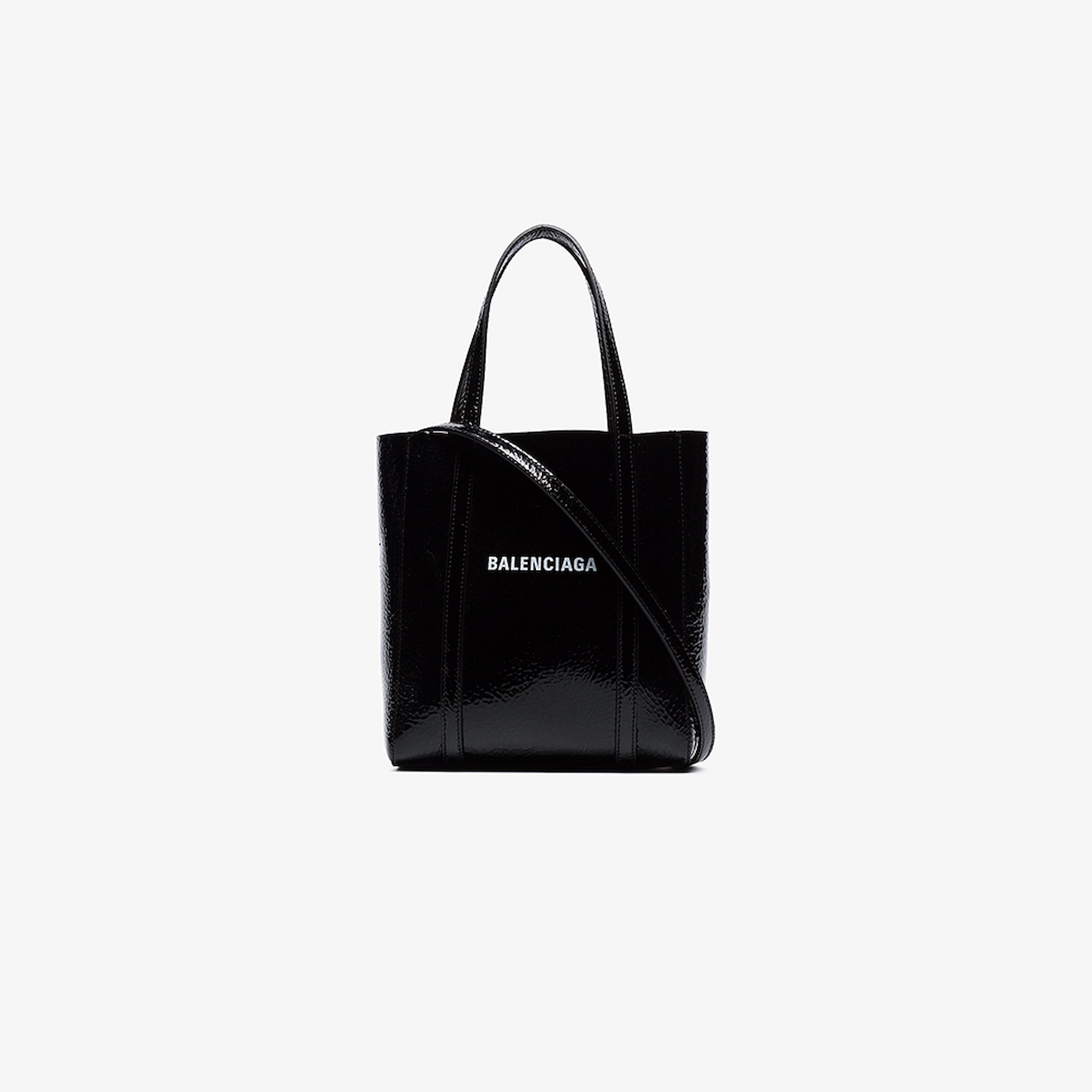 Black Everyday S Patent Leather Tote Bag
