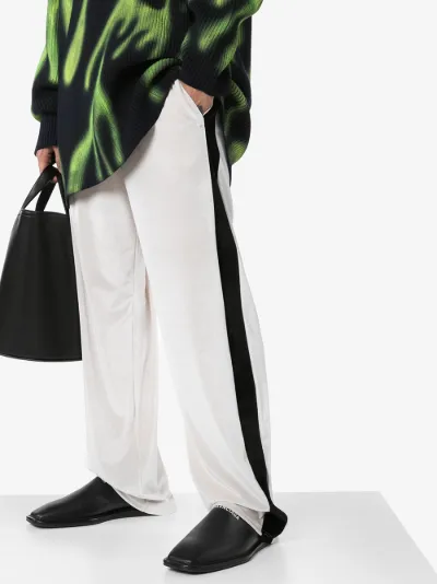 balenciaga leather mules