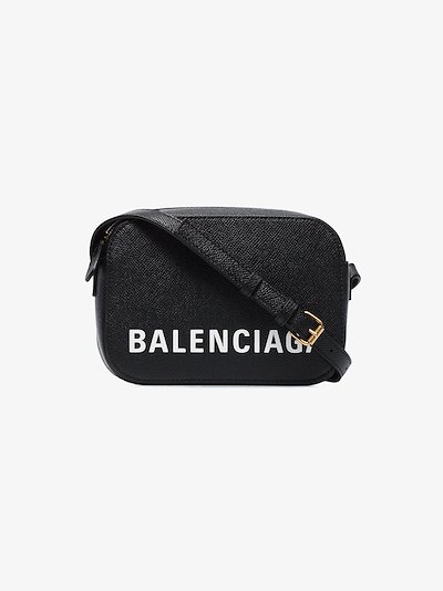 Black Ville Leather Cross Body Bag