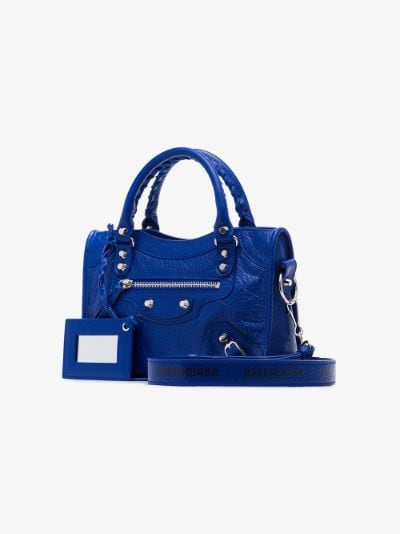 balenciaga mini city bag blue