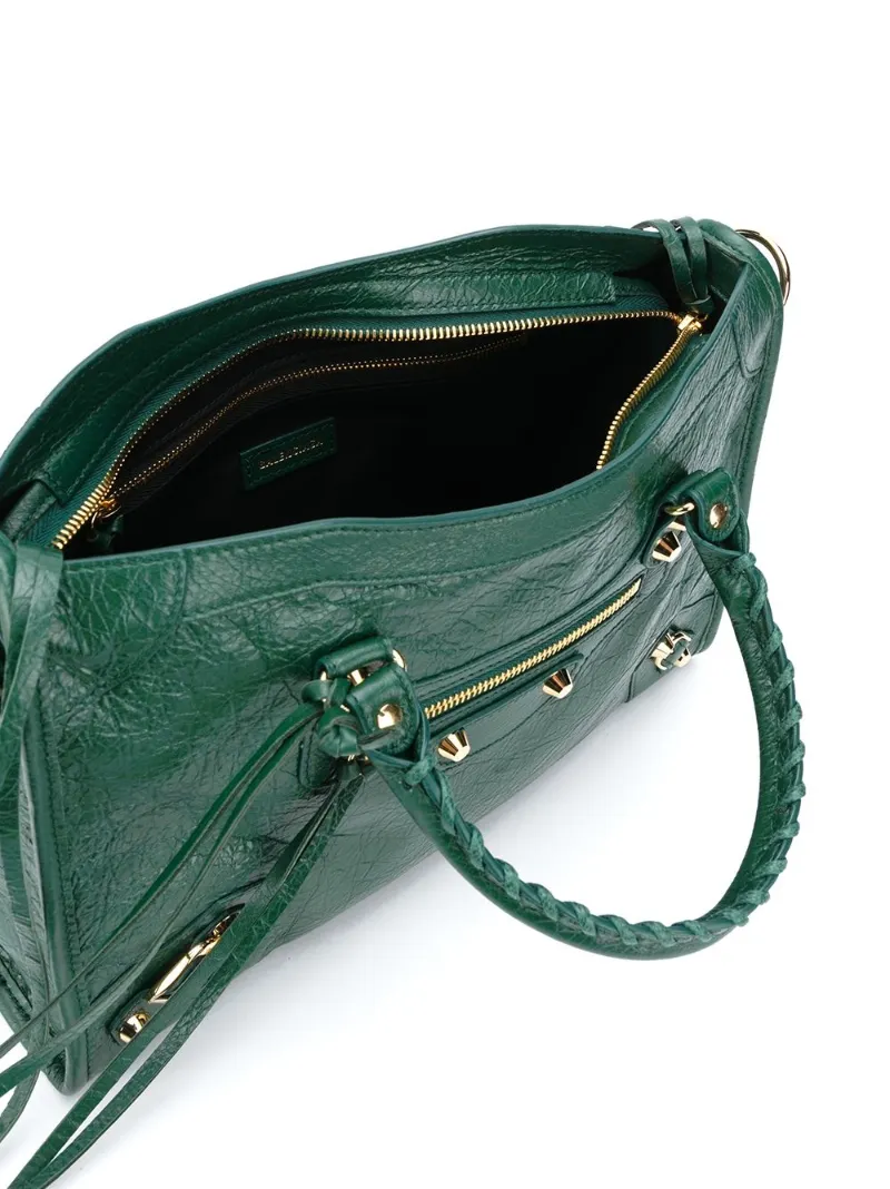 Balenciaga Borsa a spalla City con logo verde | MODES