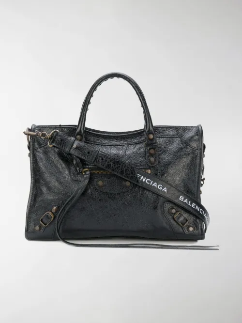 Balenciaga - Borsa Classic City S con logo