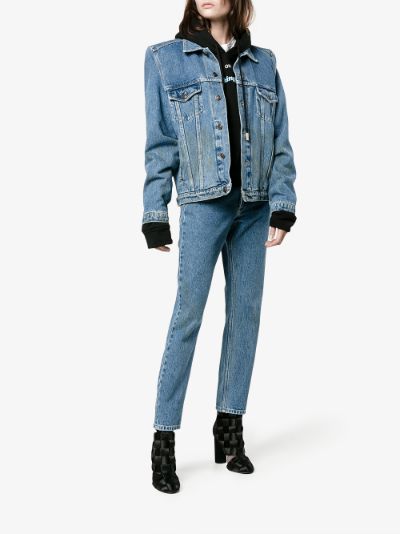 balenciaga boxy denim jacket