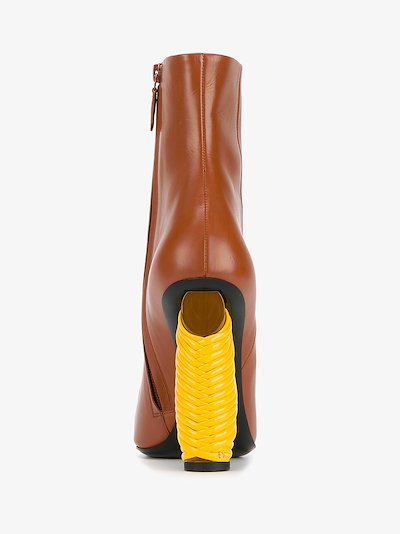 balenciaga boots brown