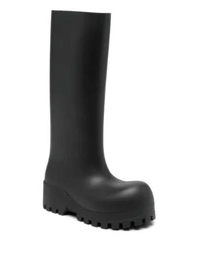 Platform best sale rubber boots