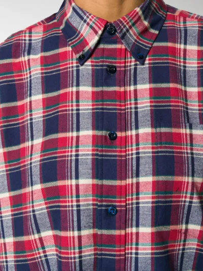 Balenciaga button-down flannel shirt 