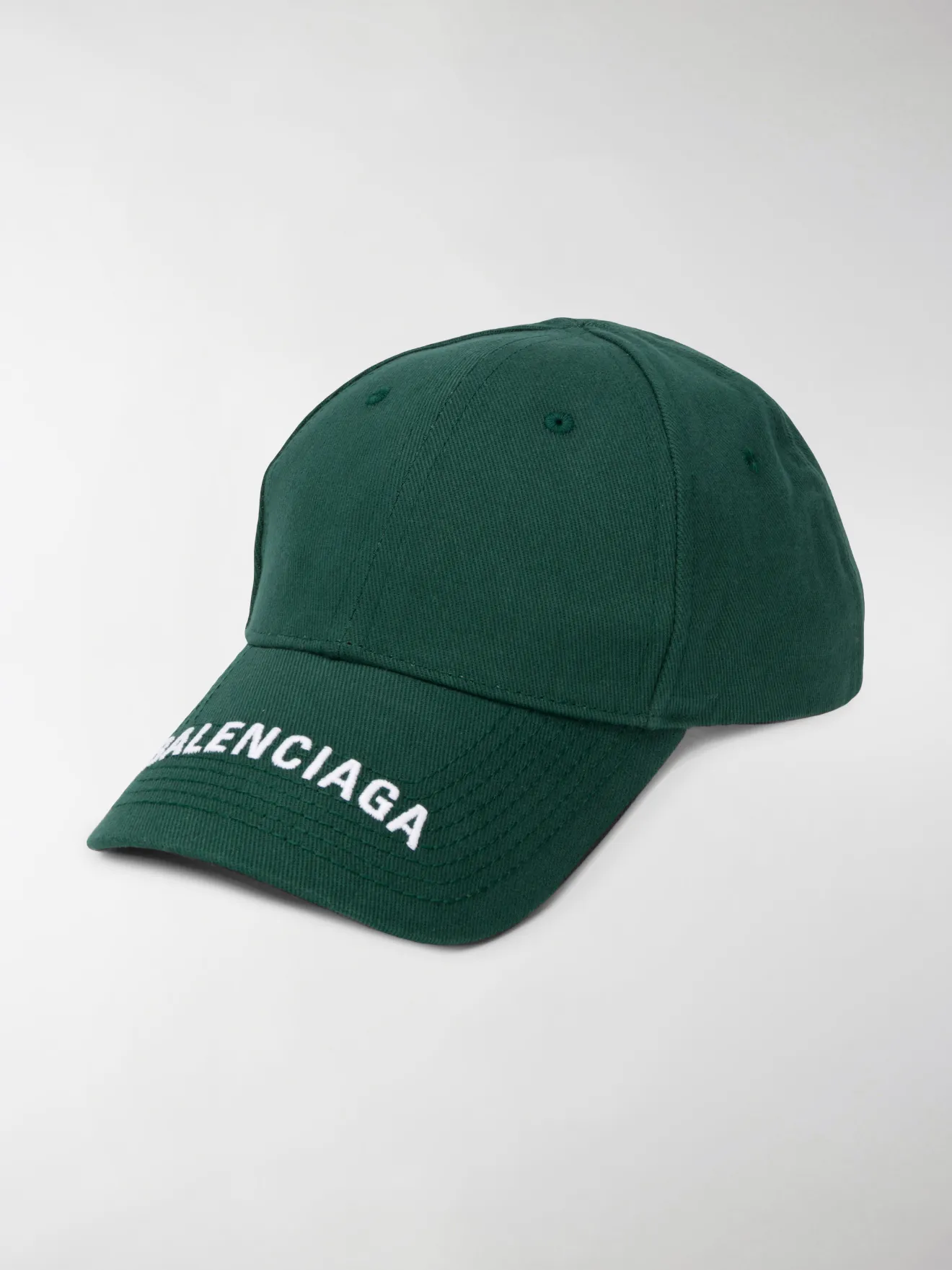 Balenciaga Cappello da baseball con ricamo verde | MODES