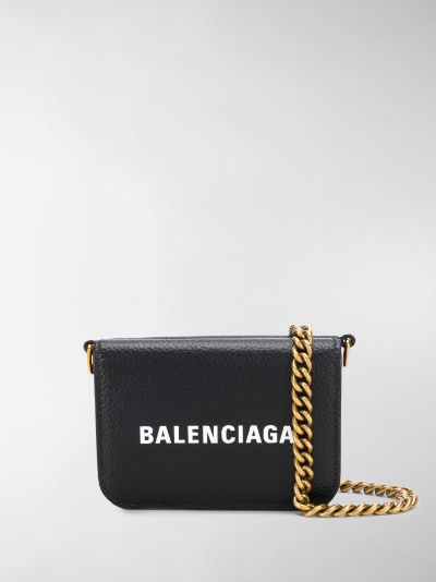 balenciaga cash mini wallet on chain