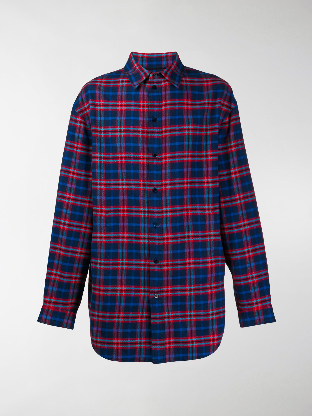 balenciaga checked shirt