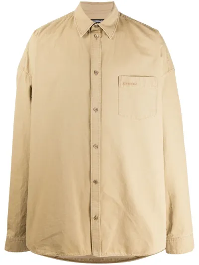 balenciaga button up shirt