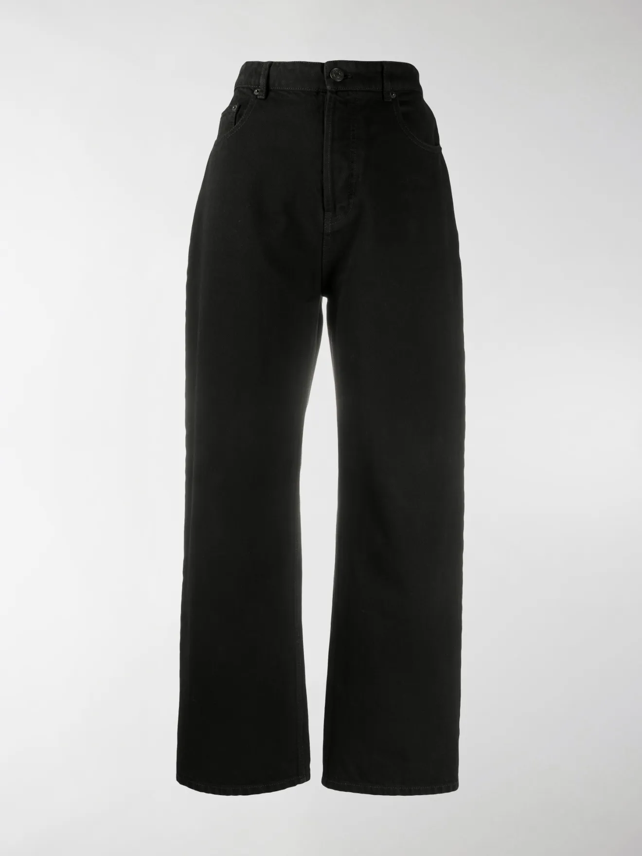 black ankle cut jeans