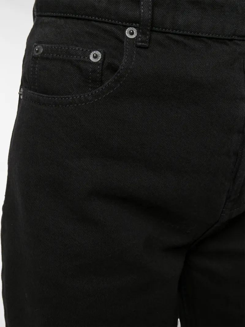 black ankle cut jeans