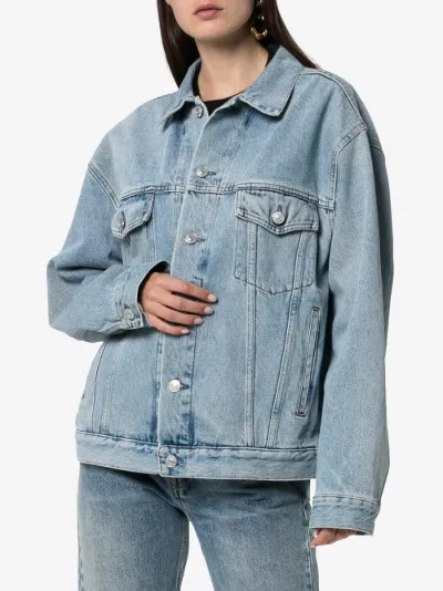 crystal embellished denim jacket