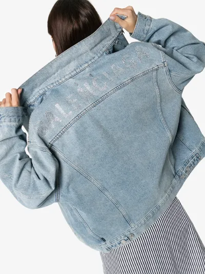 crystal denim jacket