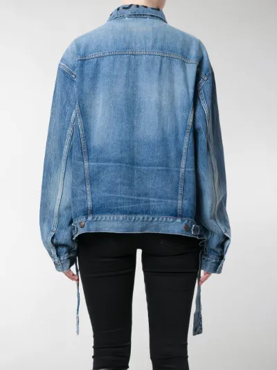 balenciaga cut waistband jacket