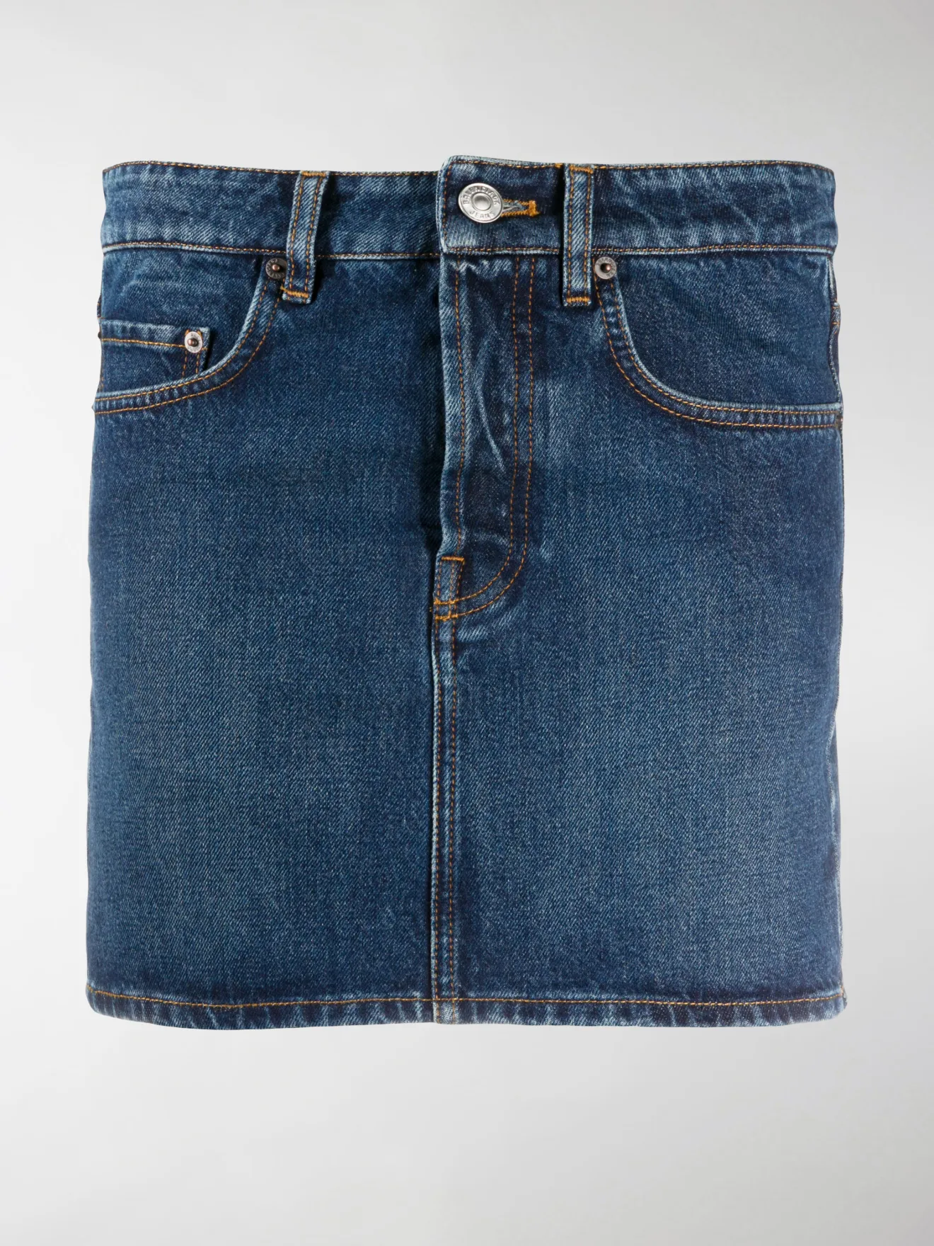 balenciaga denim skirt