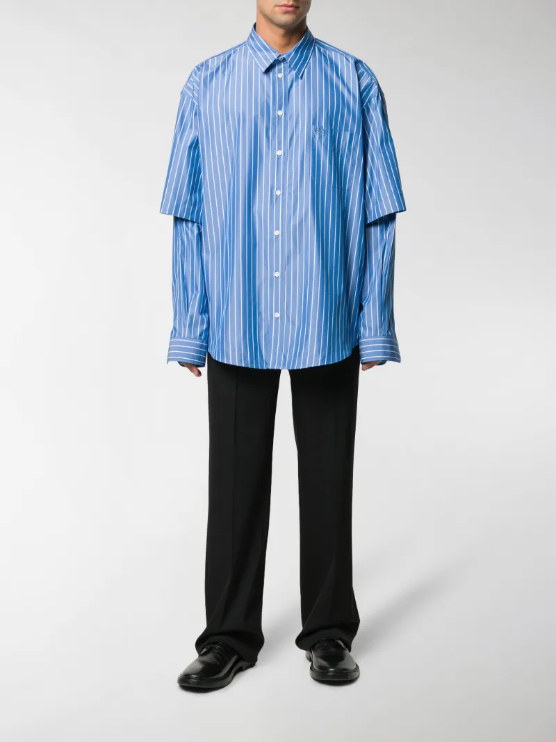 balenciaga double shirt