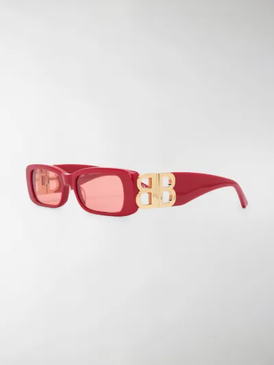 balenciaga dynasty rectangle sunglasses