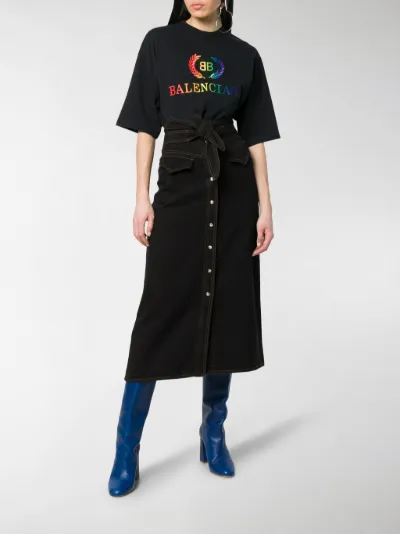 women's balenciaga t shirt dress