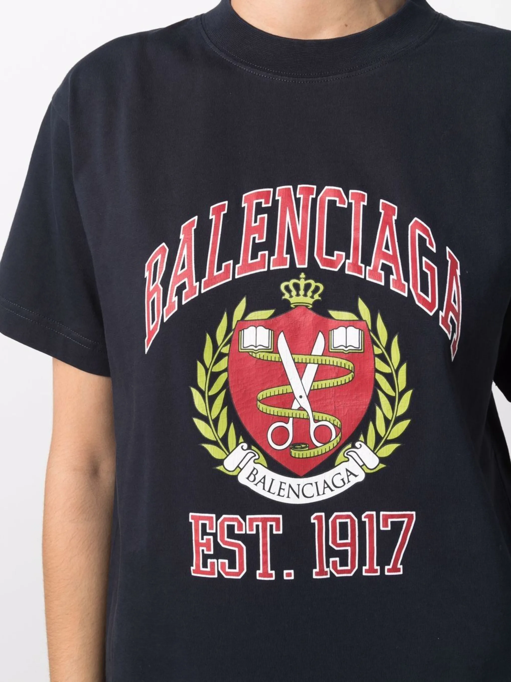 Balenciaga Est.1917 crest logo T shirt Eraldo CA