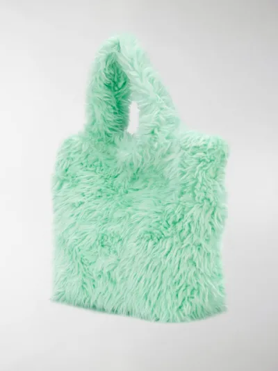 balenciaga fur bag