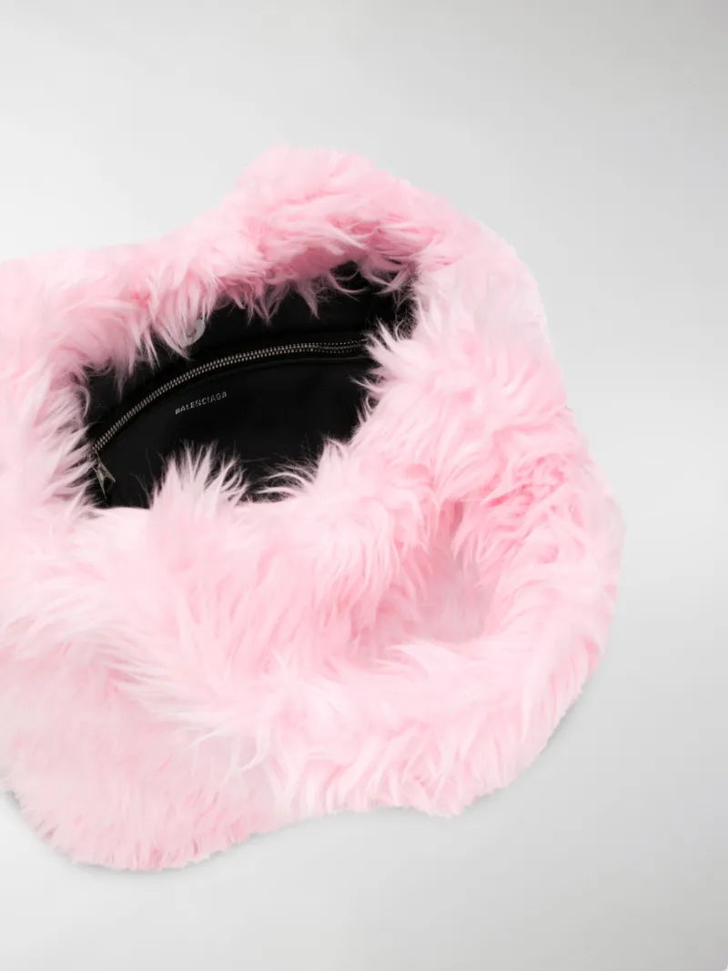 Balenciaga everyday faux fur tote pink | MODES Balenciaga everyday faux fur tote pink | MODES