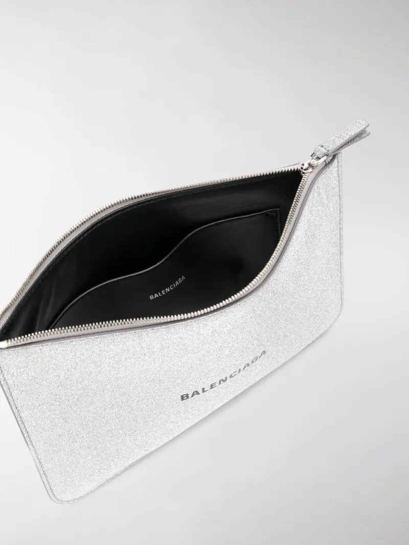 balenciaga everyday logo pouch