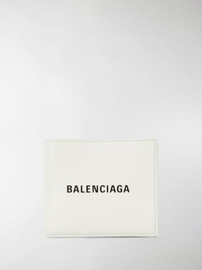 balenciaga wallet white