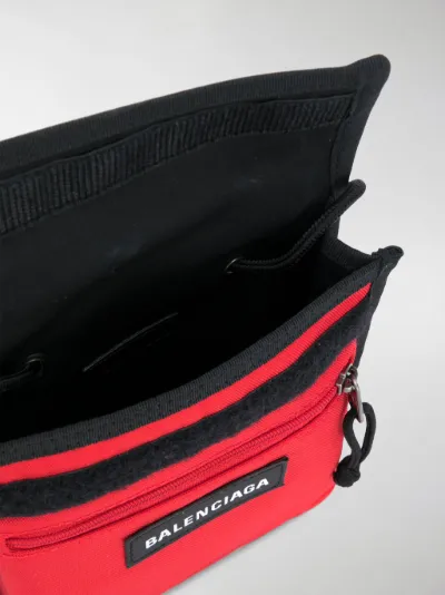 balenciaga explorer pouch red